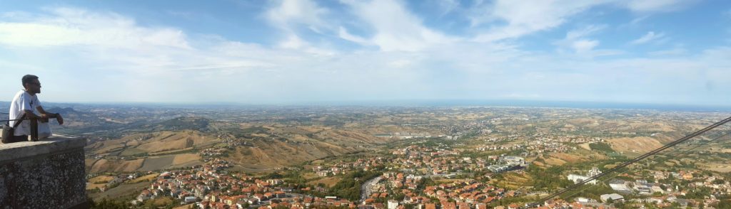 Aussicht Von Berg "Titano"