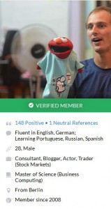 Couchsurfing Profile