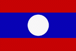 Flagge laos Südostasien