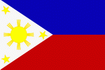 Flagge philippinen Südostasien