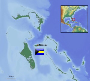 Weltreise Route auf den Bahamas in Mittelamerika